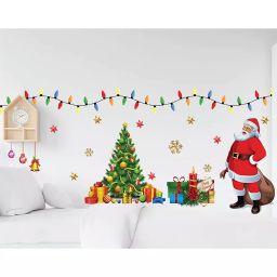 Sticker Bazaar 19.5x16.5 inch Design 2 Christmas Wallsticker for Children's Room, Living Room-48