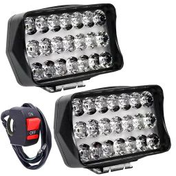 Cartronics 21 LED Fog Light With On/Off Switch   for TVS Apache RTR 200 Fi E100 White(Set of 2 Pcs) image 2