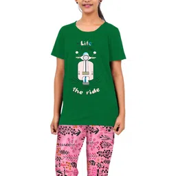 ACTLIVE Girls Green Cotton Blend Clothing Set-picture-12