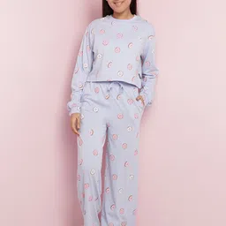 Lil Tomatoes Girls Printed Night suit-picture-39