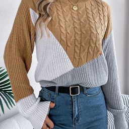 StyleCast x Revolte Women Colourblocked Pullover Sweaters-image-28