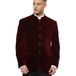 Louis Philippe Maroon Regular Fit Jacket-picture-44