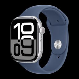 Apple Watch Series 10 GPS+Cellular with Sport Band - S/M (46mm Retina LTPO3 OLED Display, Silver Aluminium Case)-28