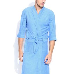 Sand Dune Blue Bathrobe-3