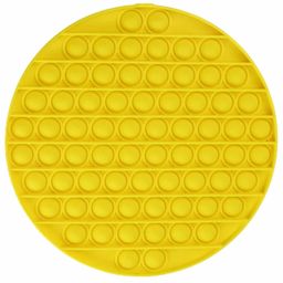 FunBlast Jumbo Round Shape Pop Bubble Stress Relieving Silicone Pop It Fidget Toy - Yellow-10