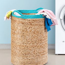 Babyhug Braided Jute Laundry Bag - Brown-15