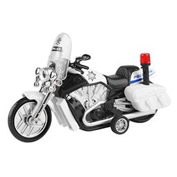 PLUSPOINT Police Rescue Bike Friction Powered Special Police Motorcycle Emergency Vehicle Model Toy with Light Music inertial Simulation Toy (Police Bike)-17