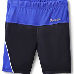 ROVARS Color Block Swimming Trunk - Black & Royal Blue-image-95