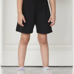 Mini & Ming Cotton Solid Shorts - Black-picture-13
