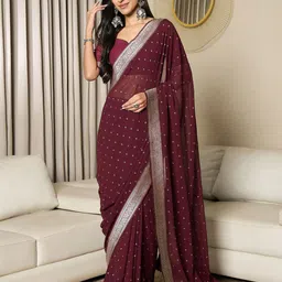Anouk Printed Woven Design Ready to Wear Saree-image-59