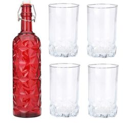 SOMIL Red Glass Airtight Can Bottle-image-59