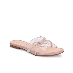 GrienYrus Women Solid Round Toe Open Toe Flats-picture-22