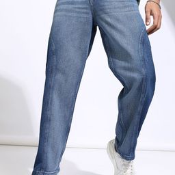 HIGHLANDER Men Straight Fit High-Rise Light Fade Cotton Jeans-picture-40