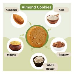 Ancient Roots Almond Cookies Pack Of 4 -150 g Each image 5