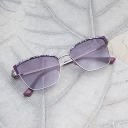 Ted Smith Women Cateye Sunglasses with Polarised and UV Protected Lens SUN-MERISE_PUSL-45