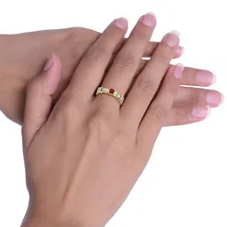 KUBERBOX Verocious 18KT Gold Ruby Ring-2.6gm image 3