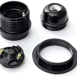 msag E27 Screw Type Holders with Ring | Black | Ideal for Lamp Shades, Hanging Pendants & DIY Home Projects | Durable & Easy to Install | Pack of 2 image 4