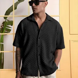 Moda Rapido Men Black Polyester Casual Shirts-picture-37