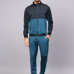 Shiv Naresh Colourblocked Mock Collar Jacket With Track Pants-picture-17