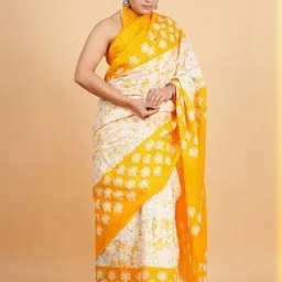 Dastkar Pure Cotton Block Print Saree-picture-18