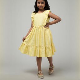 MAMATHINK Yellow Polyester Dresses-image-45