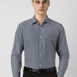 Van Heusen Men Spread Collar Striped Cotton Formal Shirt-image-55