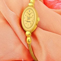 WHITE BIRD Women Brass Patterned Dial & Bracelet Style Straps Analogue Watch W.Kadu Full Gold-picture-19