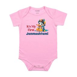 FFLIRTYGO Infants Janmashtami Printed Cotton Round Neck Bodysuit-image-99