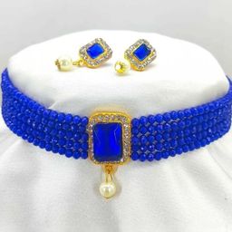 Anouk Women Blue Jewellery Set-image-28