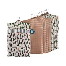 Aura Brown Set of 6 Regular Multi-Utility Organisers-3