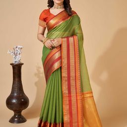 KALINI Woven Design Zari Silk Blend Designer Saree-picture-31