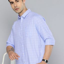 Indian Terrain Pure Cotton Classic Fit Checked Casual Shirt-picture-18