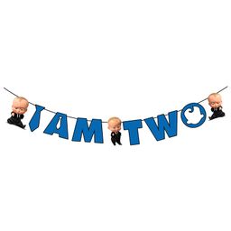 Party Propz Boss Baby Theme I Am Two Birthday Banner - Blue-image-29
