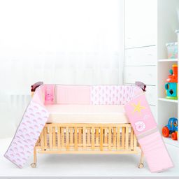 Babyhug Premium Cotton Crib Bumper Regular -Seahorse Theme (Cot not Included)-image-10