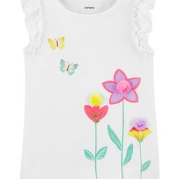 Carter's Butterfly Flutter T-Shirt - White-22