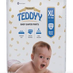 Teddyy Baby Premium Pant Style Diapers Extra Large - 14 Pieces-picture-10