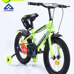 Pine Kids Rubber Air Tyres 99% Assembled Bicycle with 16 Inch Wheels - Green (Training wheel Color May Vary)-14