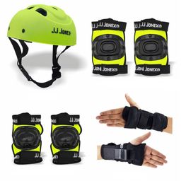 JJ Jonex Skating Protection Set Of 4 Small Size - Green-10