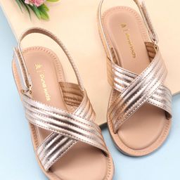 Pine Kids Sandals With Velcro Closure - Rose Gold-image-95