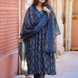 Aaghnya Women Printed Kurta Set-image-87