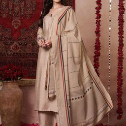 GoSriKi Notch Neck Kurta With Palazzos And Dupatta-picture-9