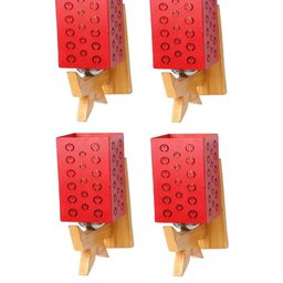 SOMIL Red Glass Cylinder Printed Wall Lamps-image-41