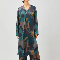 Contemponari Printed Top & Palazzos Coords-picture-24
