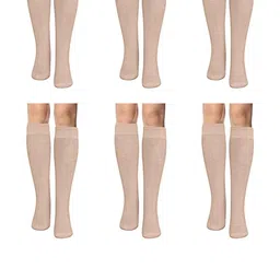 MUKHAKSH Beige Cotton Socks-image-36