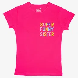 Bodycare Girls Typography Printed Round Neck Cotton T-shirt-picture-54