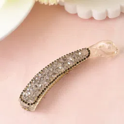 Silvermerc Designs Women Embellished Banana Clip-43