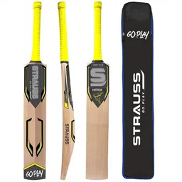 STRAUSS Printed Willow Wood Cricket Bat-31