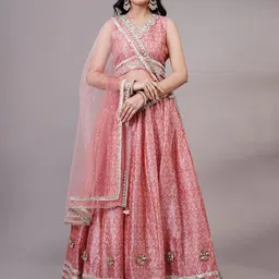 Utsav Fashion Embellished Sequinned Ready to Wear Lehenga & Choli With Dupatta-image-60