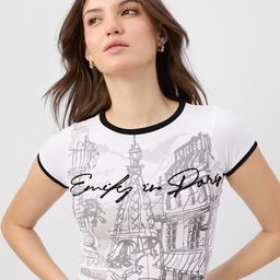 The Souled Store Women Emily In Paris Parisian Chic Crop Top-image-33