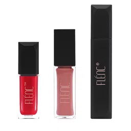 FLENC Cryla Velvet, Ritzy Glossy Liquid Lipstick & Fringe Mascara Combo-image-86